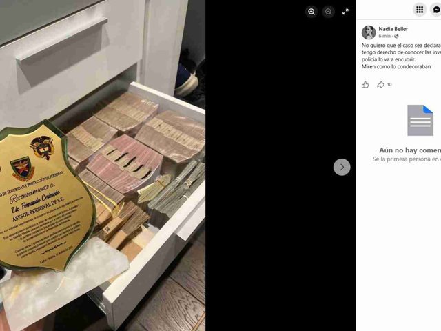 La ex pareja de Cerimedo publicó fotos de dinero guardado en cajones, moretones en su cuerpo y chats con el consultor
