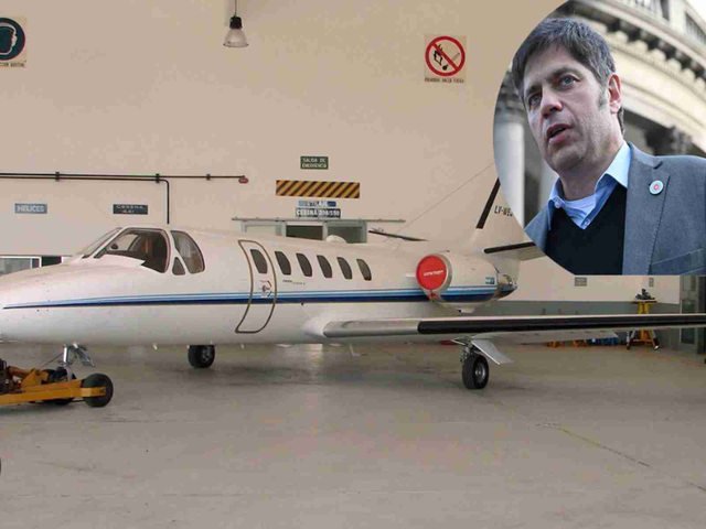 Kicillof gasta más de tres millones de dólares para modernizar un avión ejecutivo de la Provincia en las puertas de la campaña
