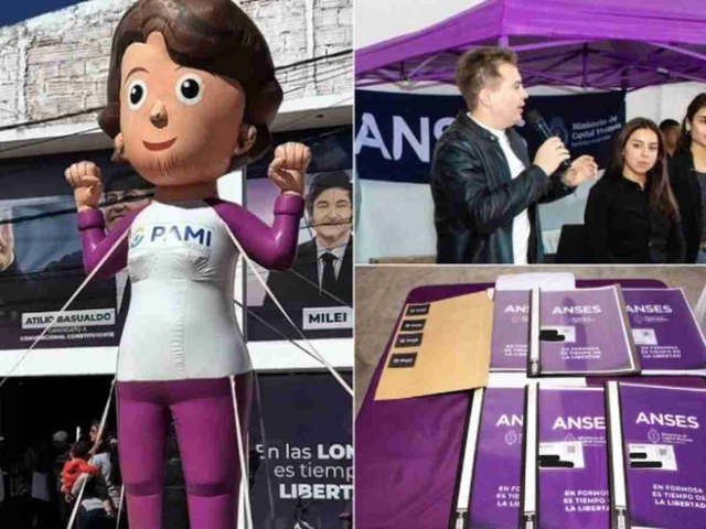 “Dictadura o libertad”: un intendente de Milei ploteó un salón municipal como si fuera un local partidario y desató una polémica