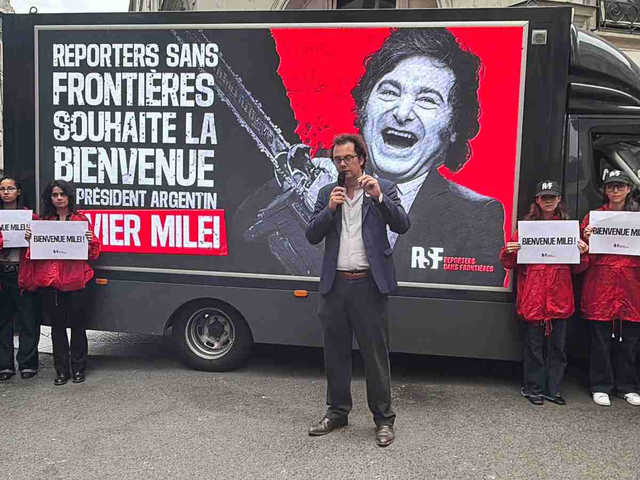 Argentinos en Francia protestarán contra Milei en París