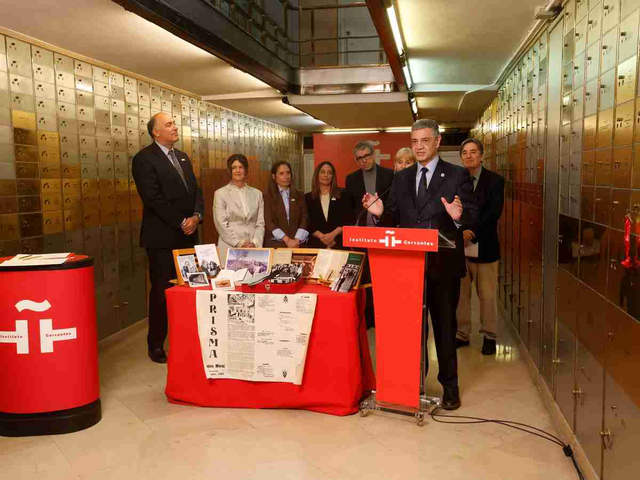 “José Luis Borges”, el fallido que repitió Jorge Macri en un acto por el legado del escritor argentino en España