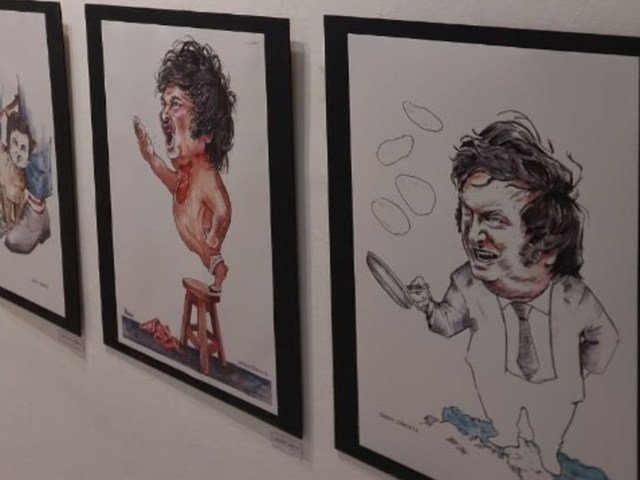 Polémica muestra de caricaturas en el Concejo Deliberante de Santa Rosa: advierten sobre imágenes antisemitas y con burlas hacia el Presidente