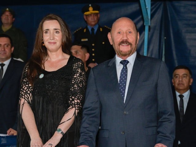 Gildo Insfrán difundió una foto junto a Victoria Villarruel en un acto por el aniversario de un ataque de Montoneros