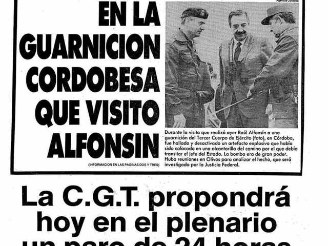 A 40 años de la primera vez que quisieron matar a Raúl Alfonsín: una bomba oculta por militares que “nadie hubiera sobrevivido“