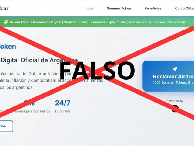 Hackearon un viejo sitio oficial y lanzaron una criptomoneda nacional trucha “para combatir la inflación”