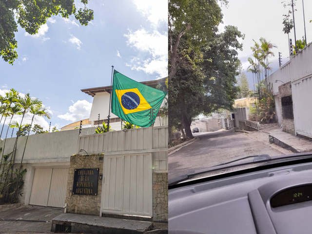 Tras una saga de dos meses, la bandera de Brasil dejó de flamear en la residencia argentina en Caracas
