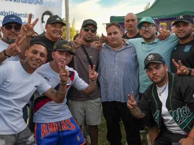 El candidato a presidir el PJ de San Miguel es cercano al Cuervo Larroque y llevó parte de la barra de Racing para su lanzamiento