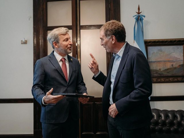 Diego Santilli se llevó un “apoyo contundente” a la reforma laboral de parte de Rogelio Frigerio