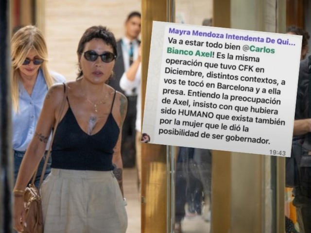 Un mensaje de WhatsApp de Mayra Mendoza chicaneando a Carli Bianco en un grupo de intendentes tensionó más la pelea del kirchnerismo y Kicillof