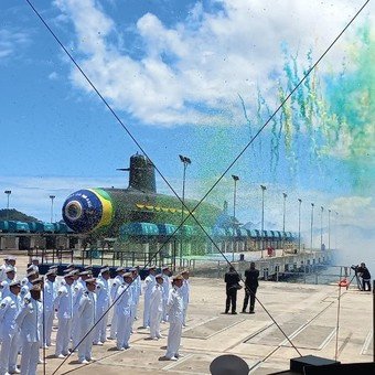 Brasil botó su cuarto submarino Scorpene y refuerza su poderío naval en la región 