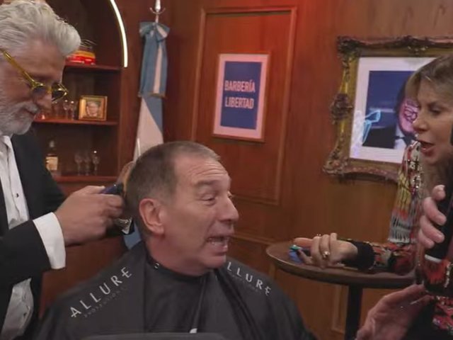 Diego Santilli cumplió su promesa y se peló luego del triunfo en la provincia de Buenos Aires