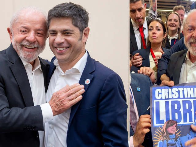 La interna peronista se mudó a Barcelona: las dos fotos de Kicillof y Wado de Pedro con Lula Da Silva
