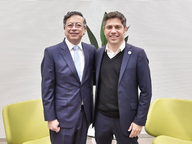 En Barcelona, Axel Kicillof se reunió con el presidente de Colombia, Gustavo Petro: “Será presidente de la Argentina”, dijo el colombiano